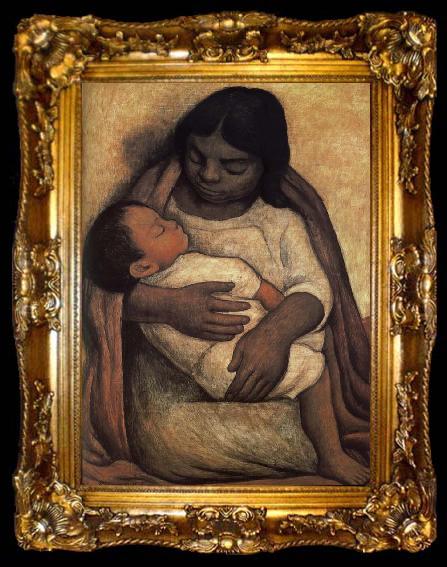 framed  Diego Rivera Dunase and Dimase, ta009-2